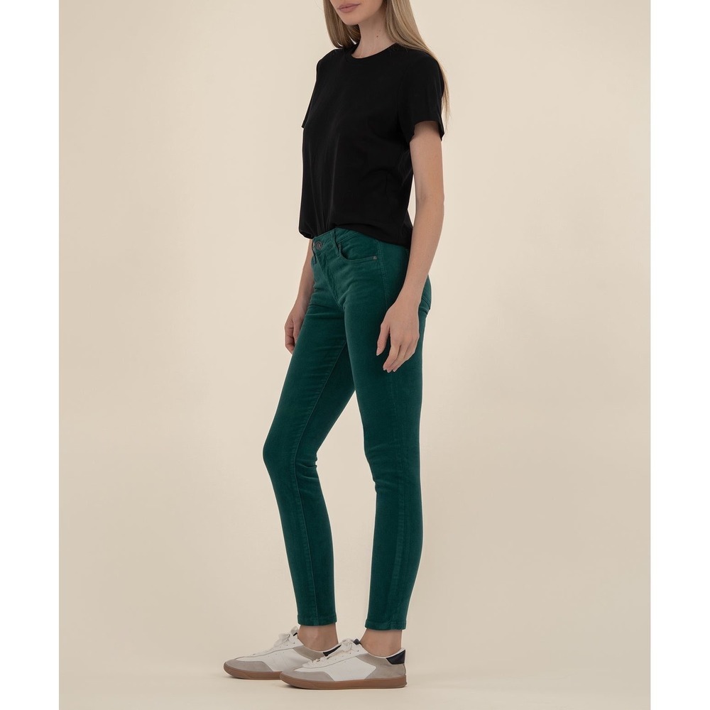 KUT FROM THE KLOTH Petite Green Diana Skinny Corduroy Pants | 6P - Picture 4 of 16